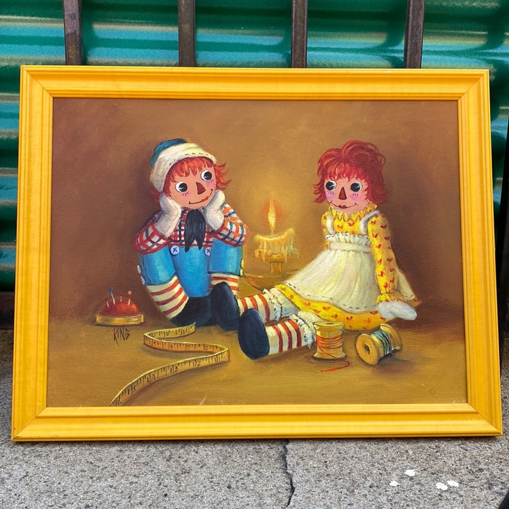 Raggedy Ann and Andy Painting